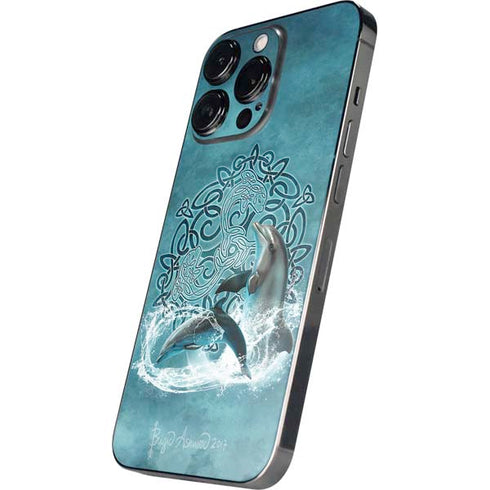 Brigid Ashwood Celtic Dolphin iPhone 14 Pro Skin
